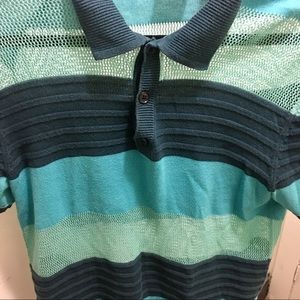 Armani Exchange See-Through/Paneled Polo